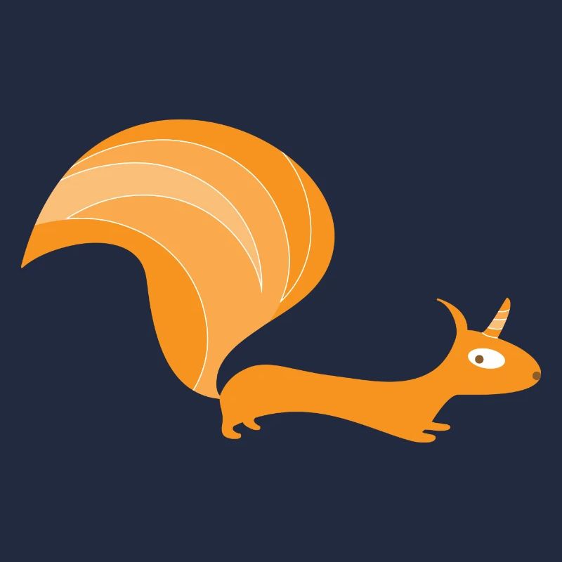 Eichhörnchen mit Einhorn (b)