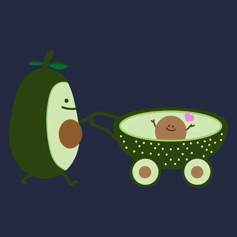 Avocado als Walking Mom