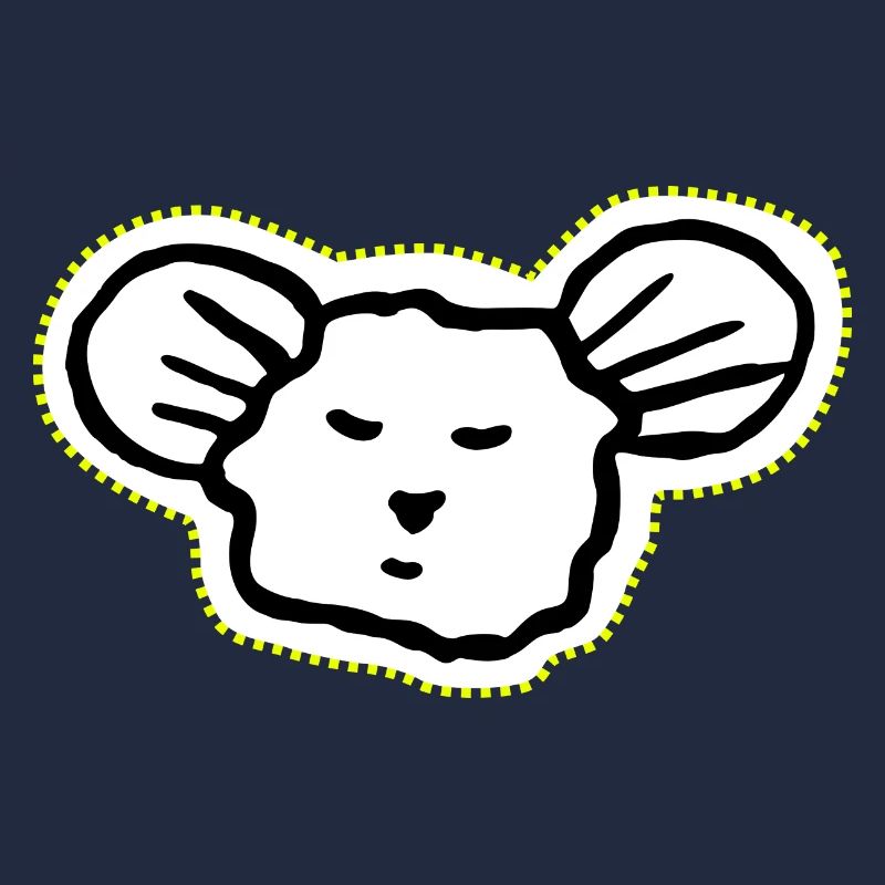 Cooles, schläfriges Maus-Gesicht Symbol