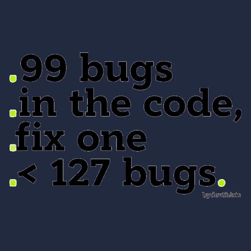 99 bugs dans le code à corriger