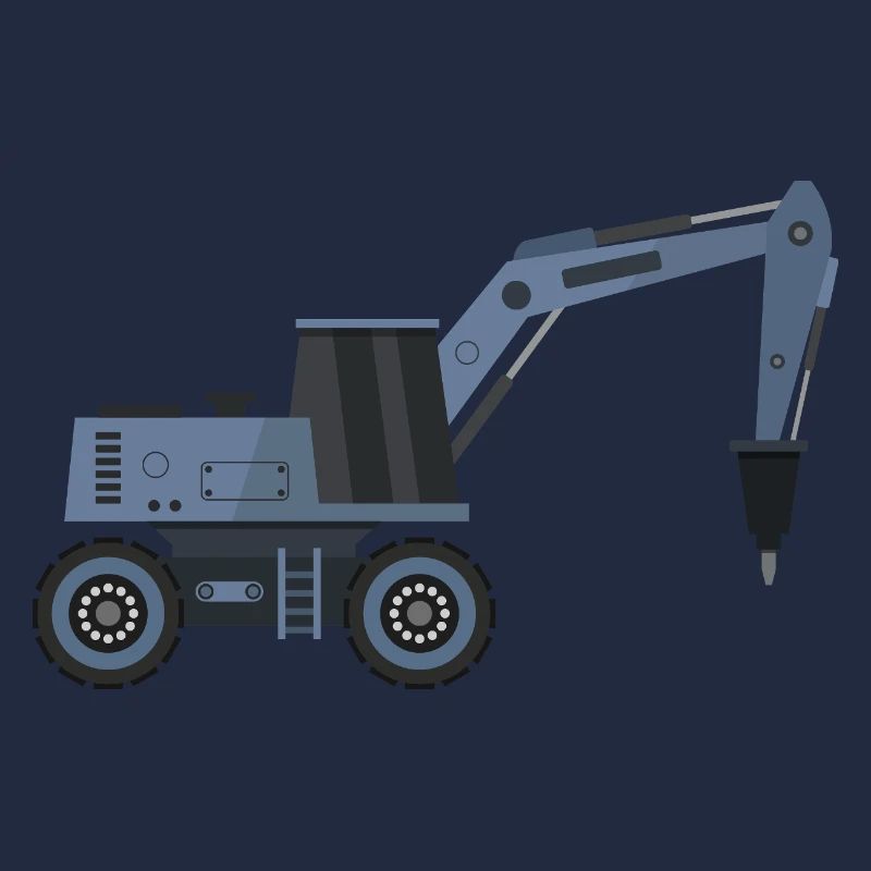Bagger mit Hammer