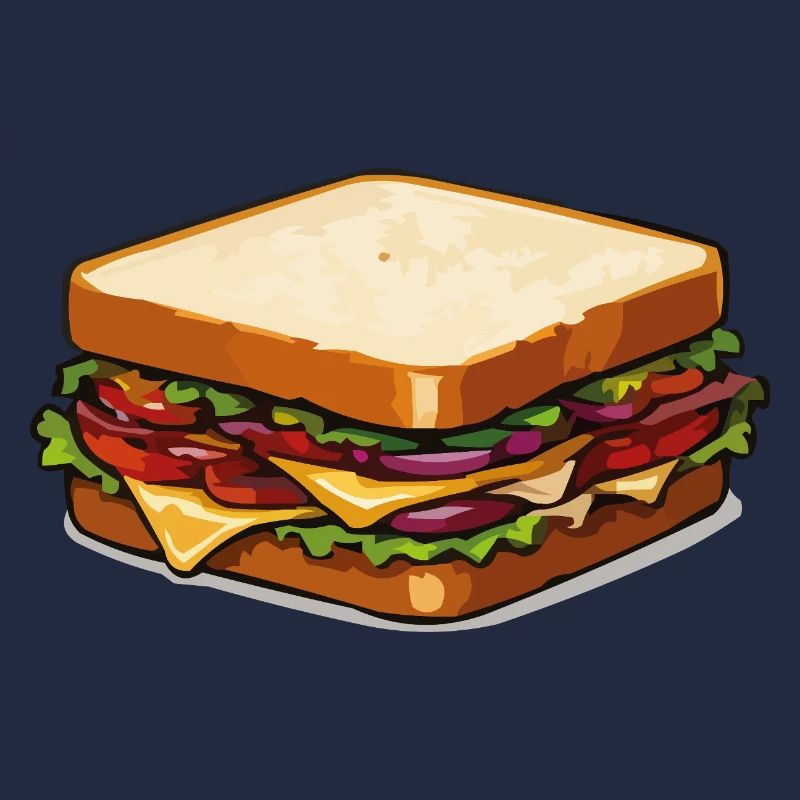 Pop Art de sandwich au fromage