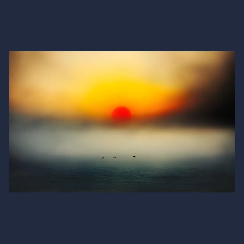 Abendstimmung am ruhigen Meer