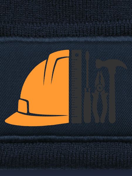 Werkzeug & Bauhelm – Handwerker Logo