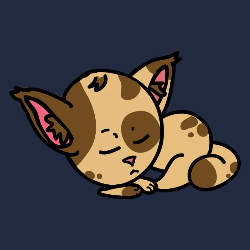 Schlafende Katze Comic Figur - Geschenkidee