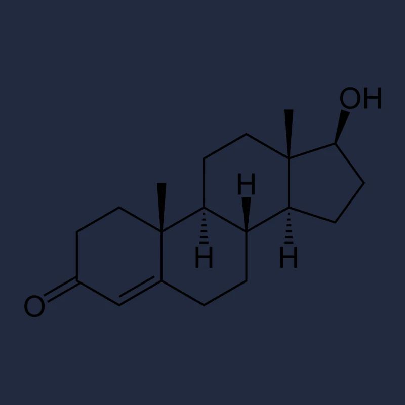 Testosterone - structural chemical formula