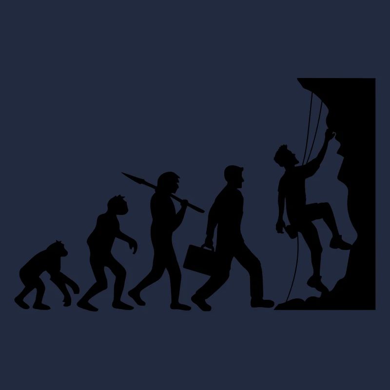 evolution entwicklung geboren steilwand bergsteige