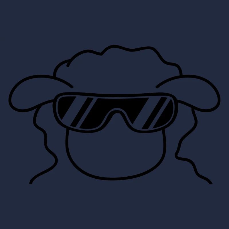 Cool Sheep Head