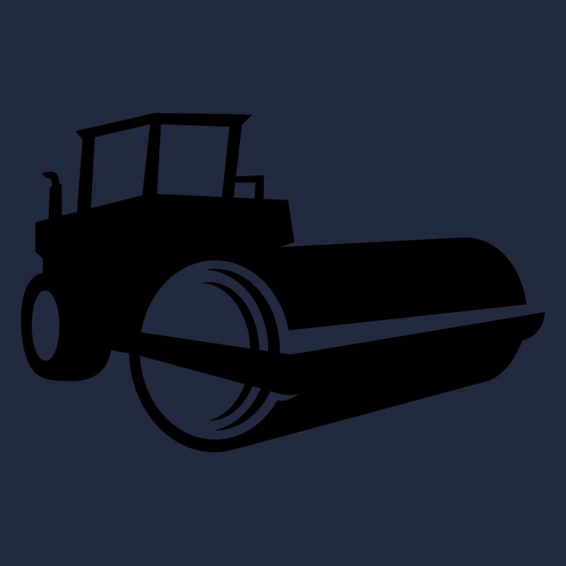 Steamroller Shadow - 1 color vector