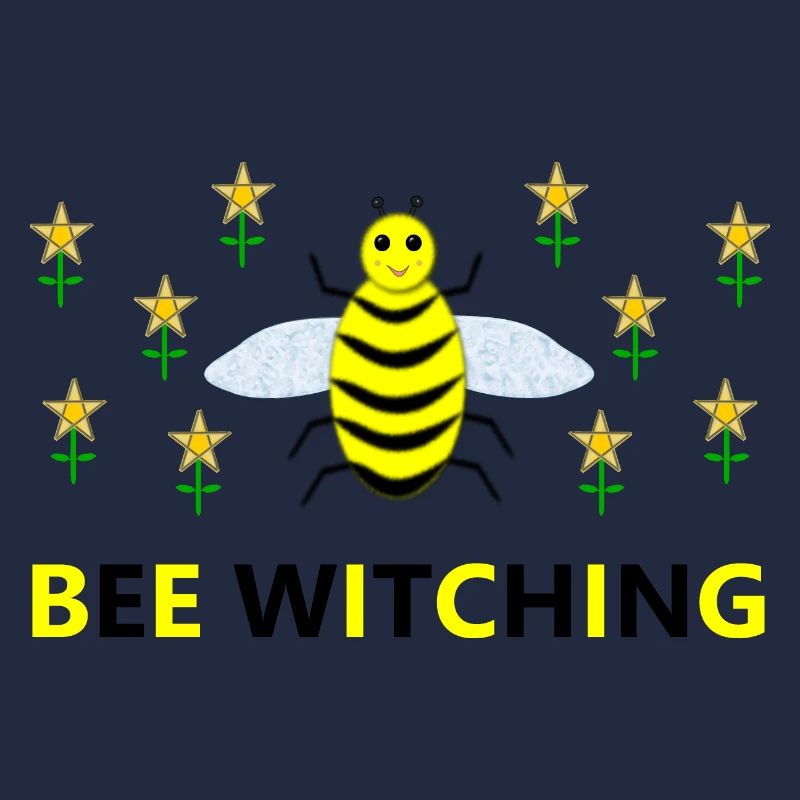 Bee Witching Pagan Bee and Pentacle Daffodils
