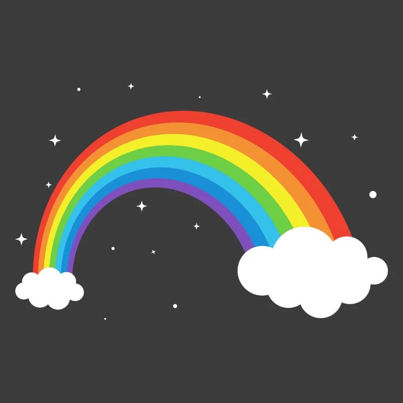 Kosmischer Regenbogenbogen
