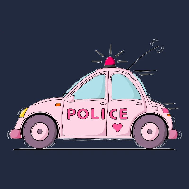 Polizeiauto Police Rosa
