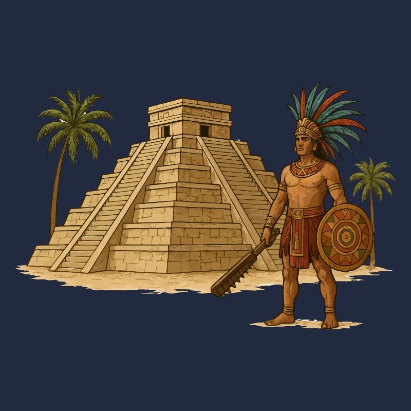 Guerrier pyramidal maya