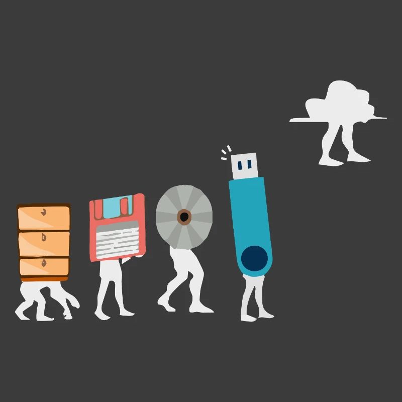 Cloud-Computing-Lustige Programmierer-Daten-KI-Software