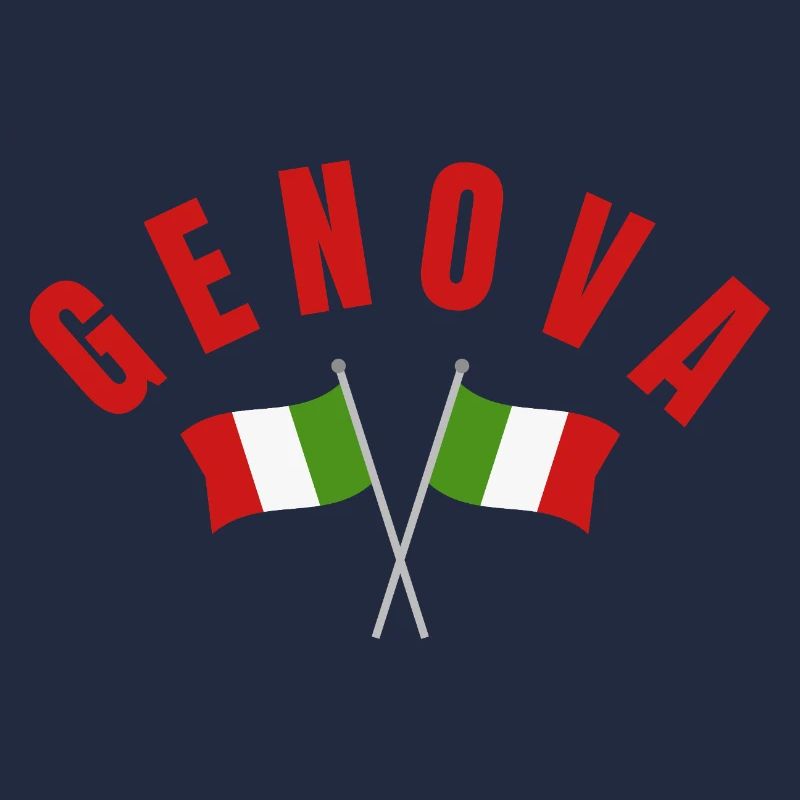 Genova Italian Flags