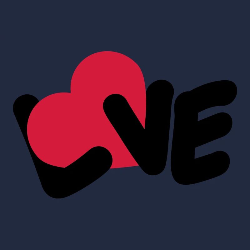 Love Text Valentine's Day Logo Heart Love Statement