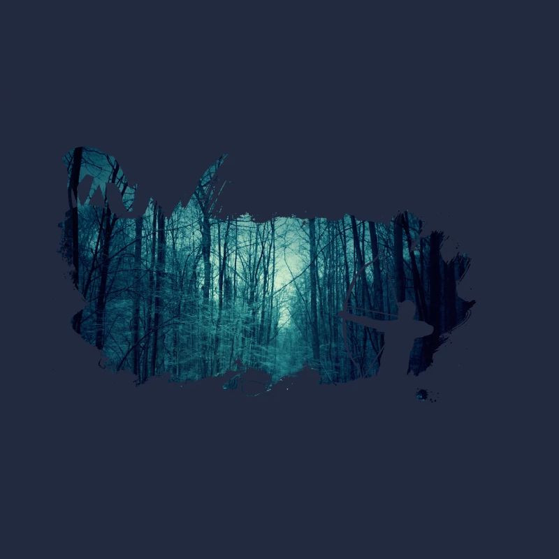 bowhunter splash winter forest