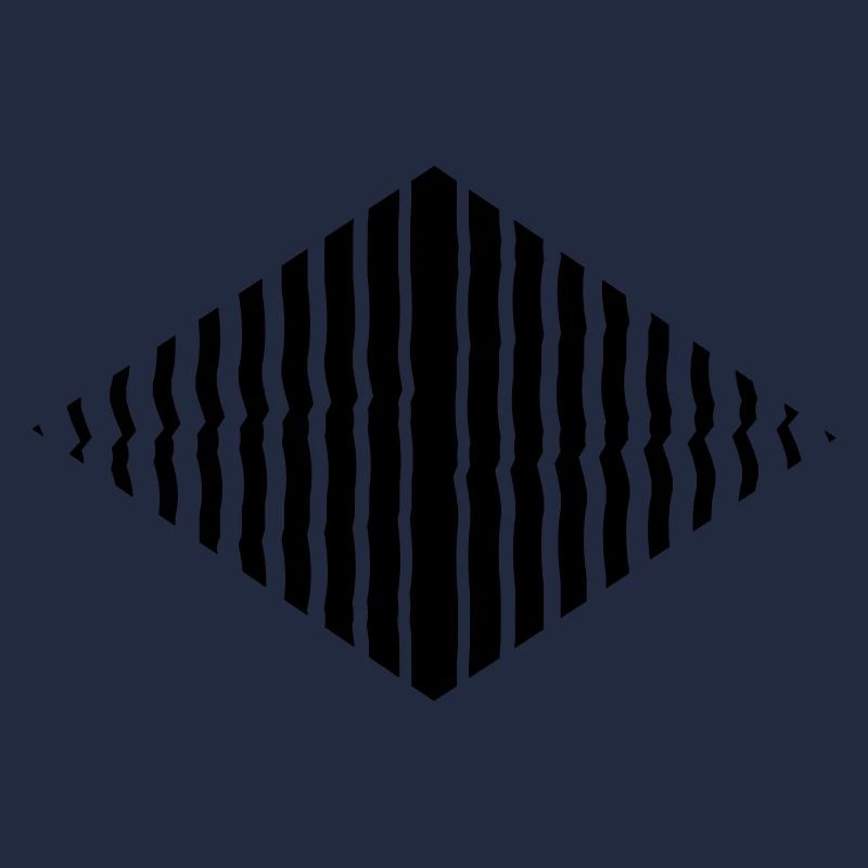 Rhombus shape line pattern many strokes