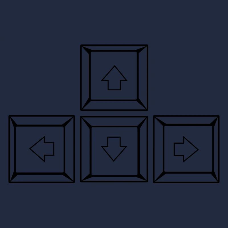 Up Down Left Right Keyboard Buttons (Keys)