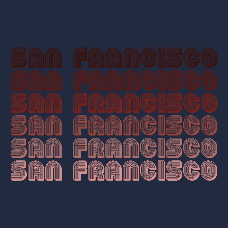 San Francisco Grid Gradient Pattern