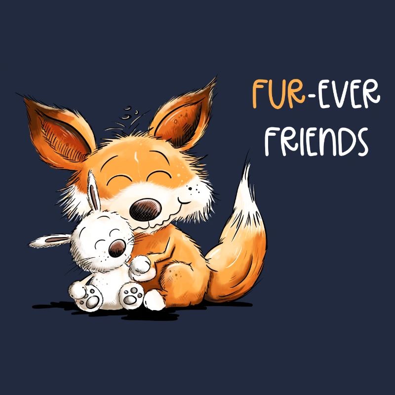 Fuchs Mit Hase Freundschaft Spruch