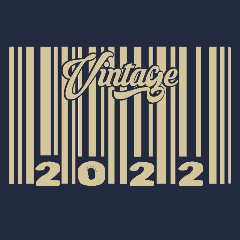 vintage 2022 Code barre 2022: Année 2025.