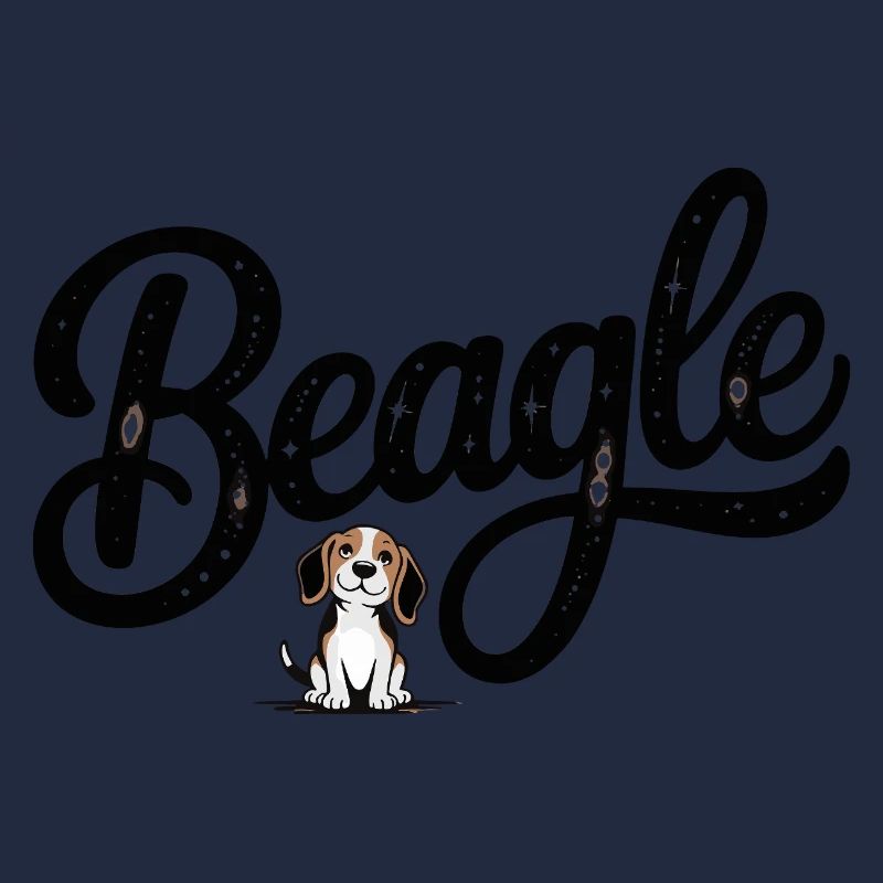 Beagle - Cooles Haustier-Logo