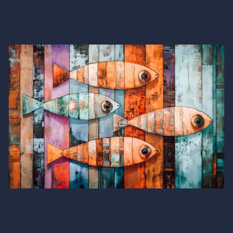 Bunte Mosaikfische