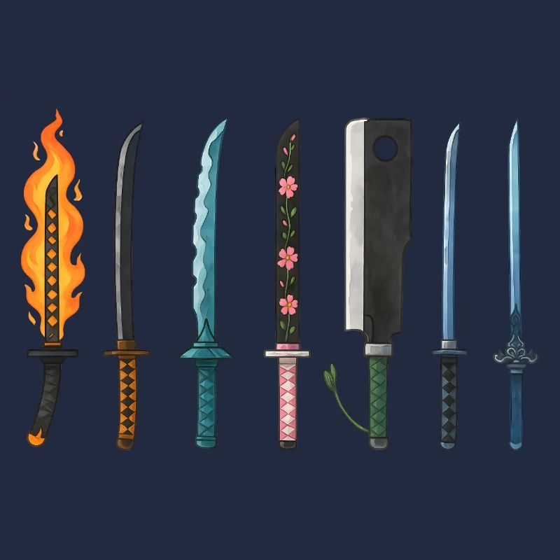Anime Schwerter Sammlung Design