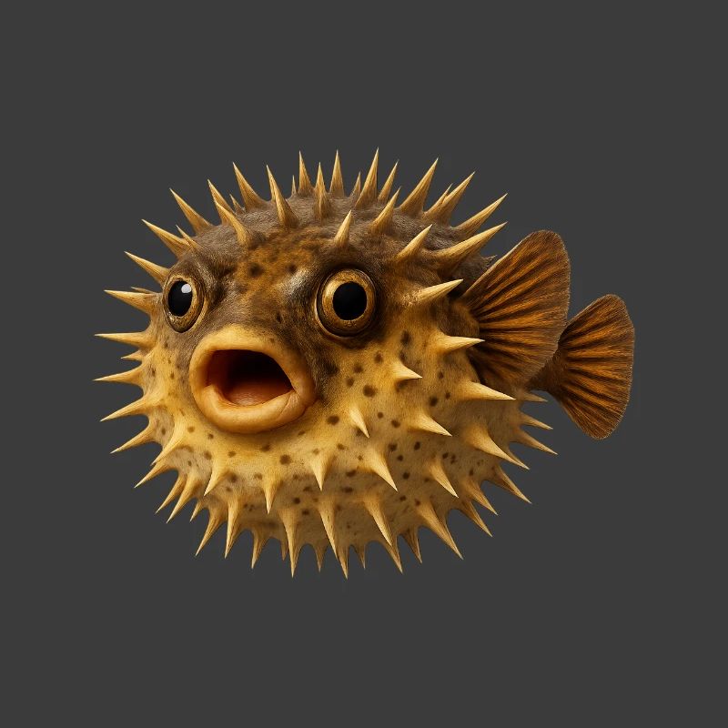 Spiny Fish Underwater Pattern