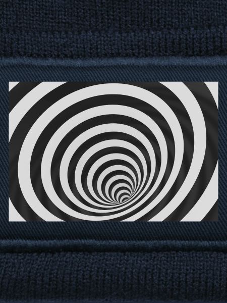 Hypnotische schwarz-weiße Spirale