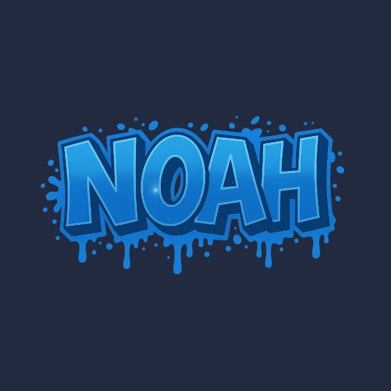 Graffiti Name NOAH Gift Ideal Printable on t