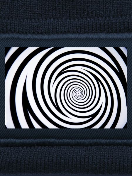Hypnotisches Spiralmonochrom