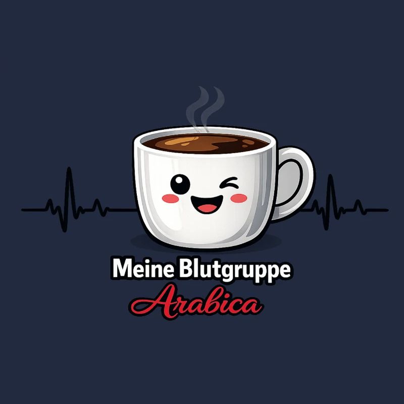Meine Blutgruppe Arabica-Kaffeetrinker Spruch
