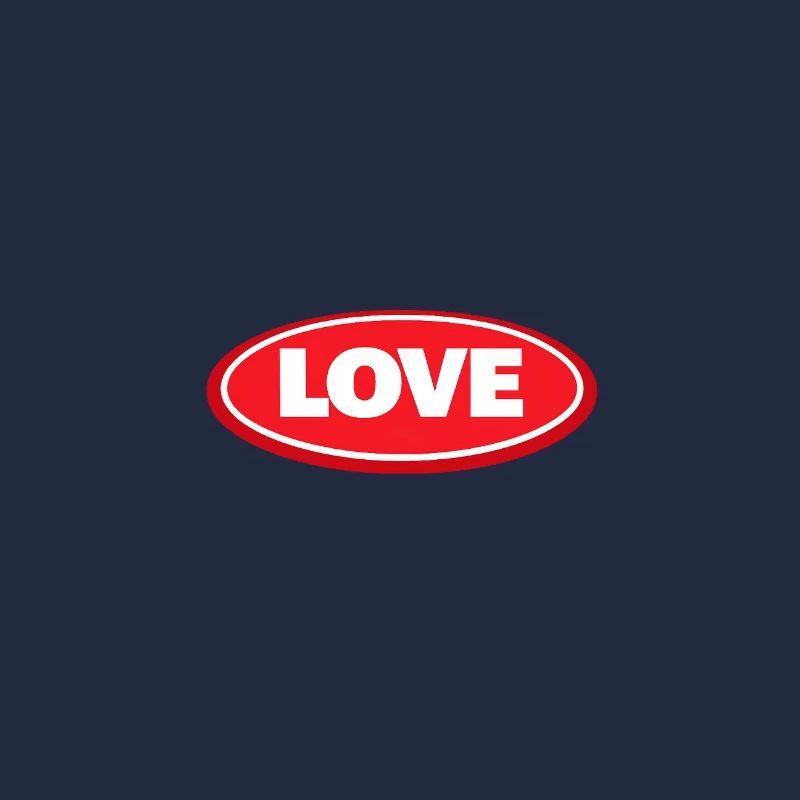 Cooles Stylisches Love Logo