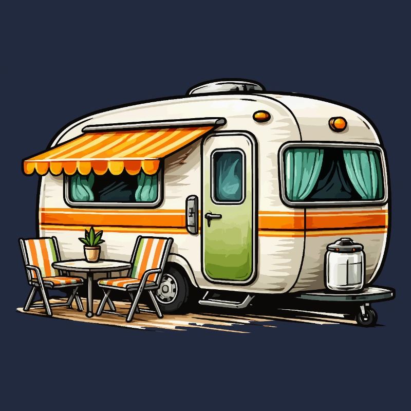 Retro Wohnwagen Campingzauber