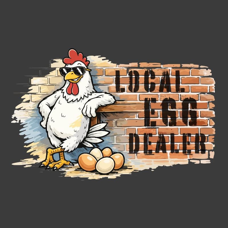 Chicken in graffiti style
