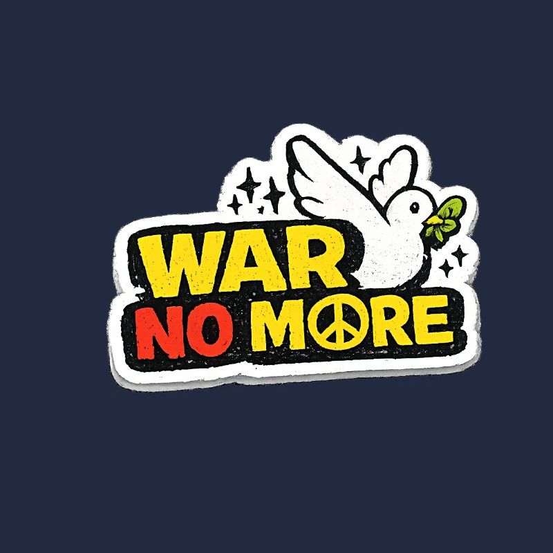 War No More – Sticker Peace & Humanity
