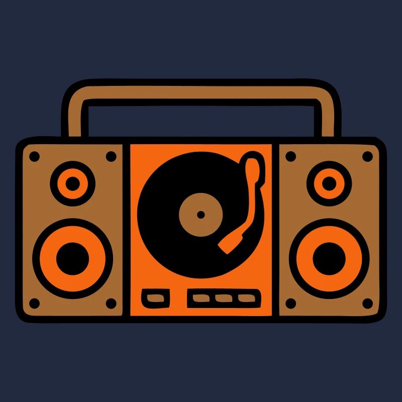 Retro Boombox Ghettoblaster 80er