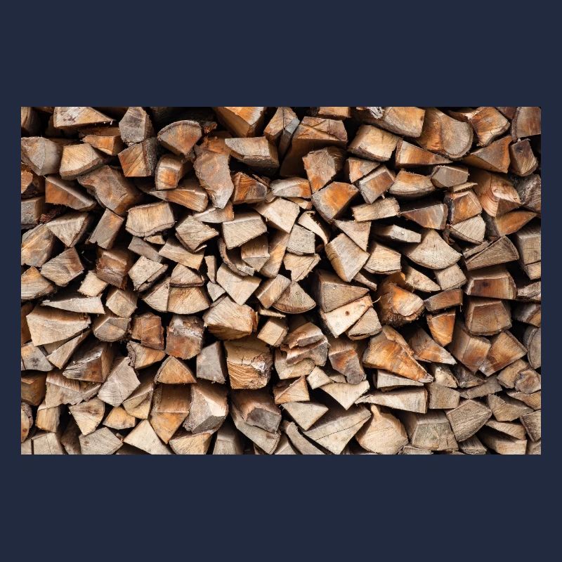 Rustic Wood Stack Firewood Poster