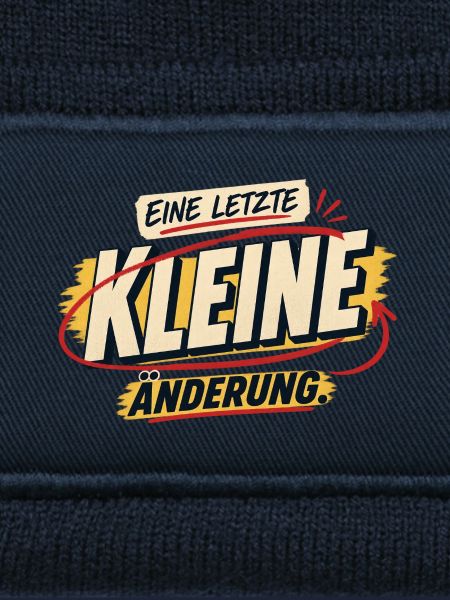 Eine letzte kleine Änderung
