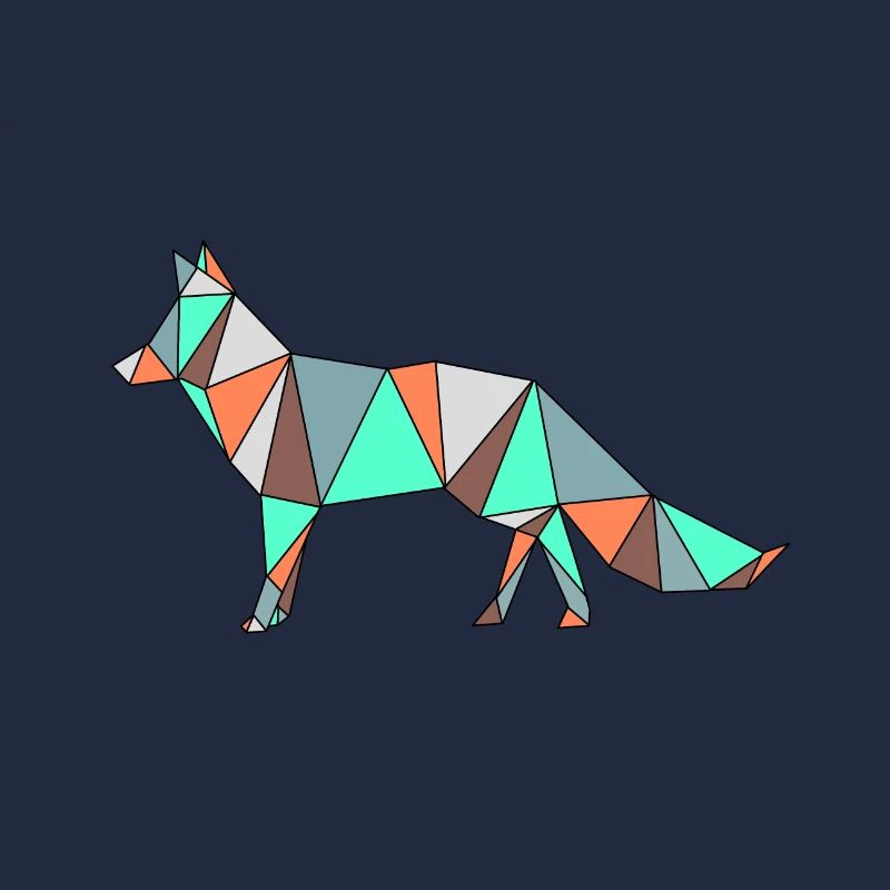 Fuchs ausgemalt