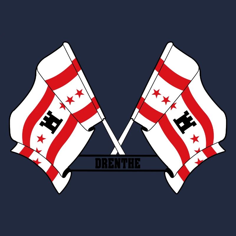 Two flags text DRENTHE