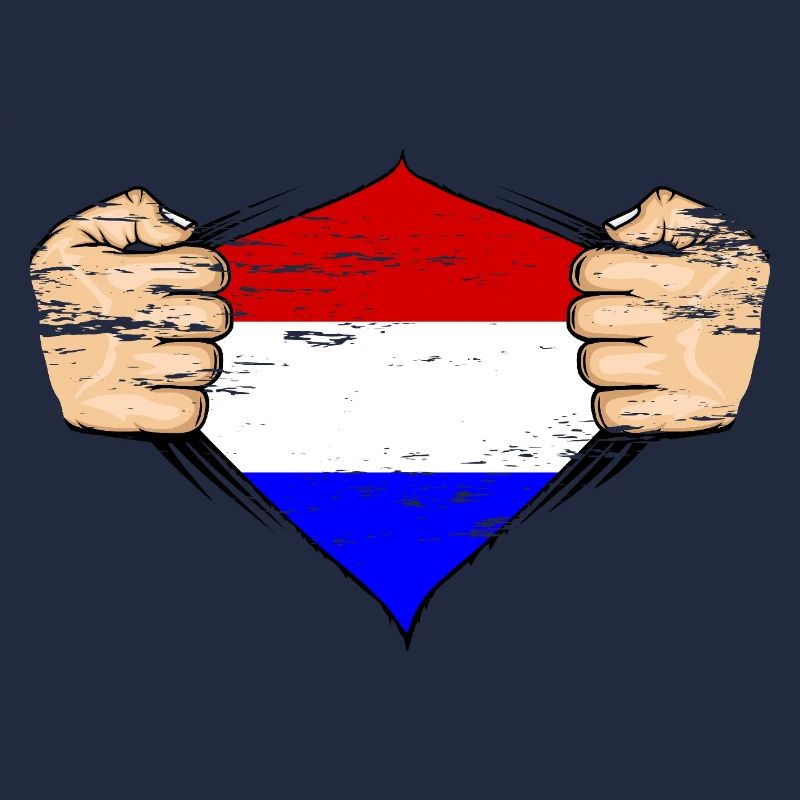 Design du drapeau de la Hollande utilisé