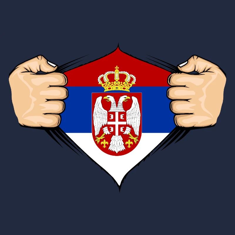 Conception du drapeau de la Serbie