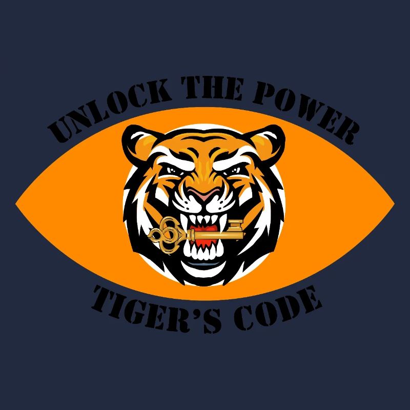 Dynamisches Tiger-Emblem-Design