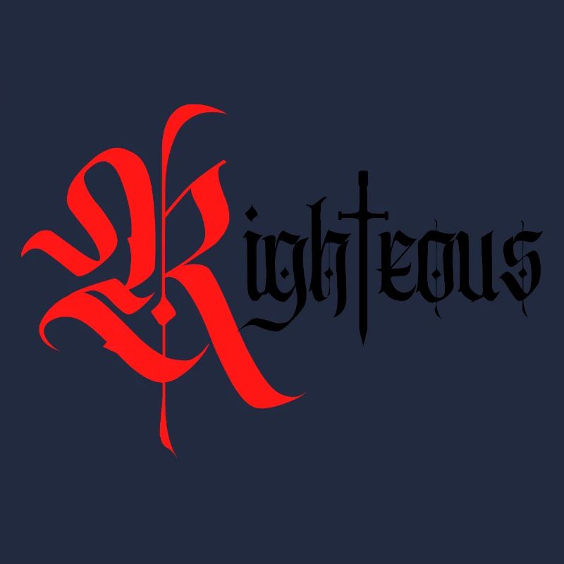 Gothic Righteous Design with Sword