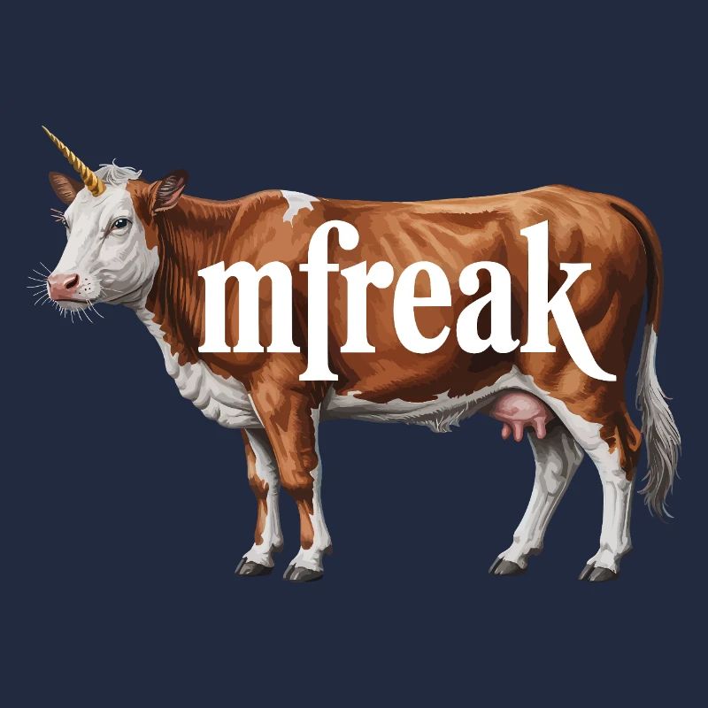 Typographie de vache étrange Tee