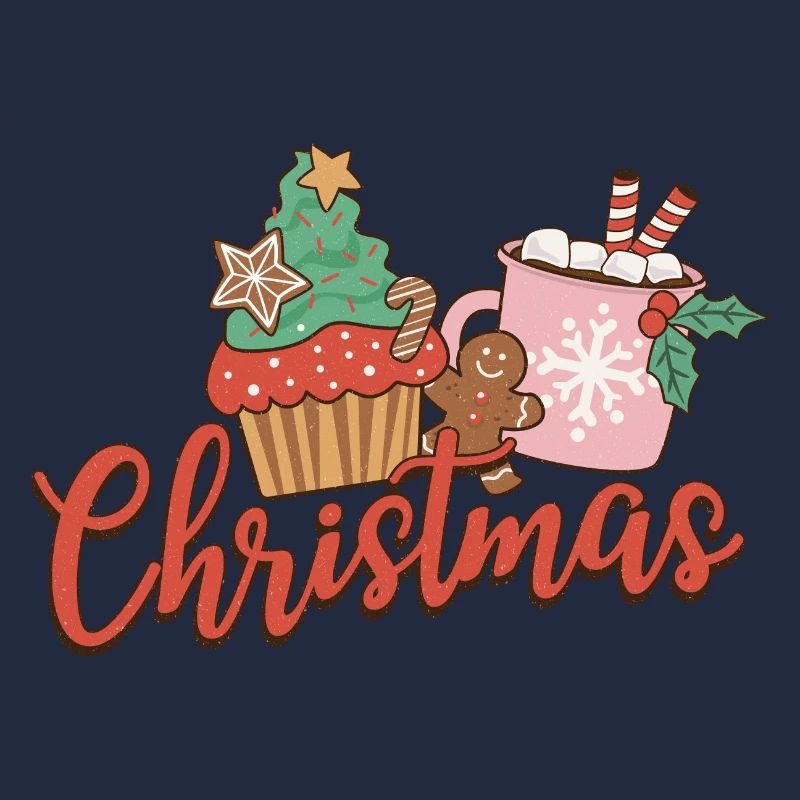 Weihnachts Cupcake Motiv
