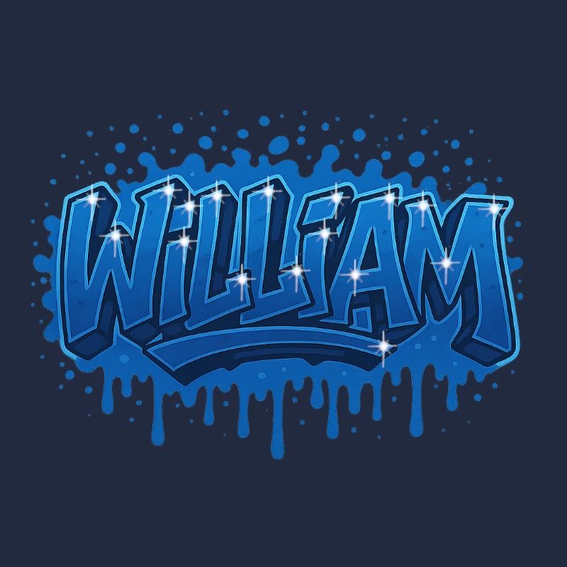 Graffiti First Name WIlliam Gift Ideal Printable